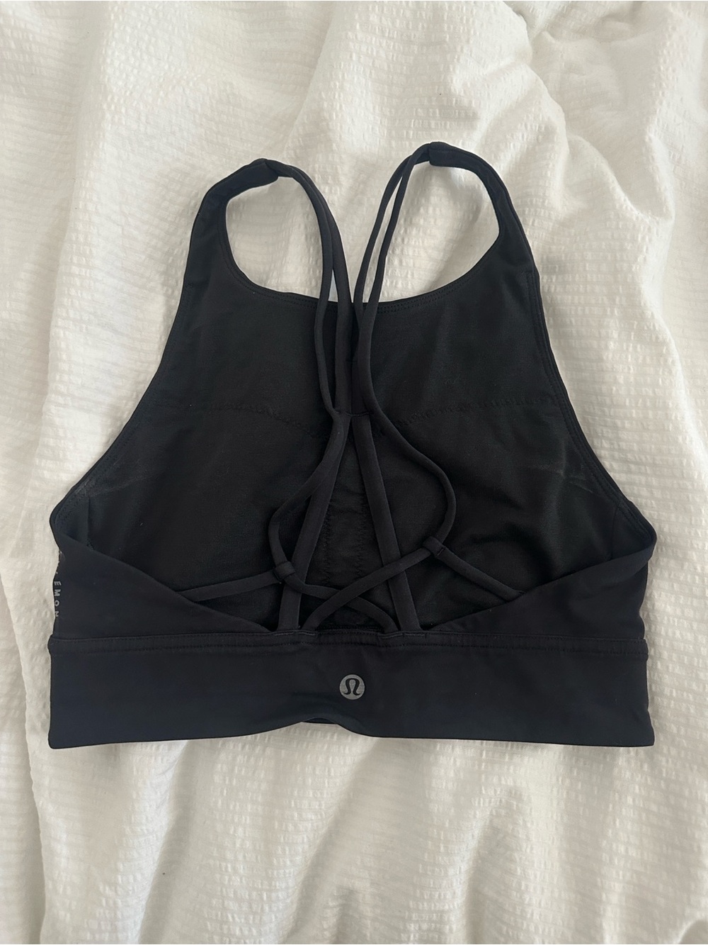 lululemon athletica Black Strappy High-Neck Sports Bra